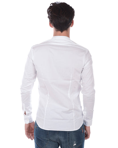 Camicia Bianca Slim Fit Daniele Alessandrini - mem39