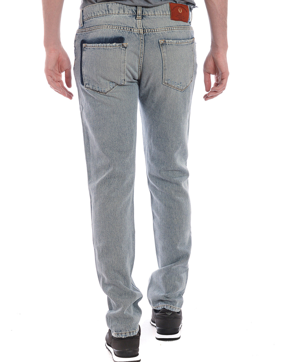 Jeans Regular Fit in Denim Cotone Daniele Alessandrini - mem39