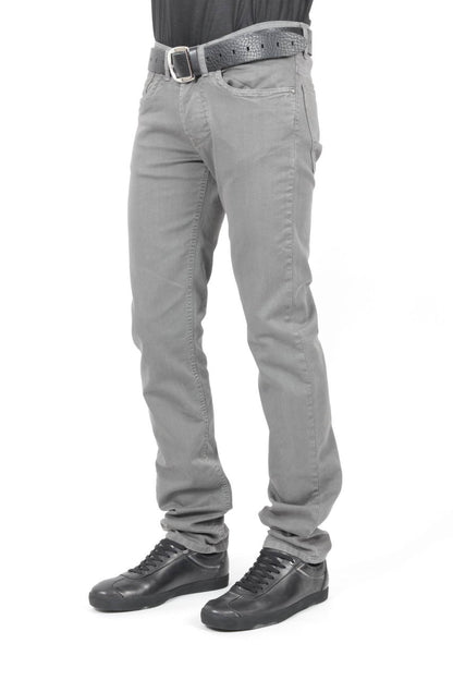 Pantaloni Grigi Stretch Daniele Alessandrini - mem39