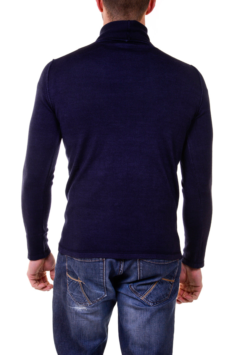 Maglia Lana Merino Blu I'M C COUTURE - mem39