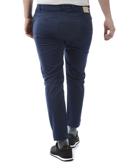 Pantaloni Eleganza Blu Daniele Alessandrini - mem39