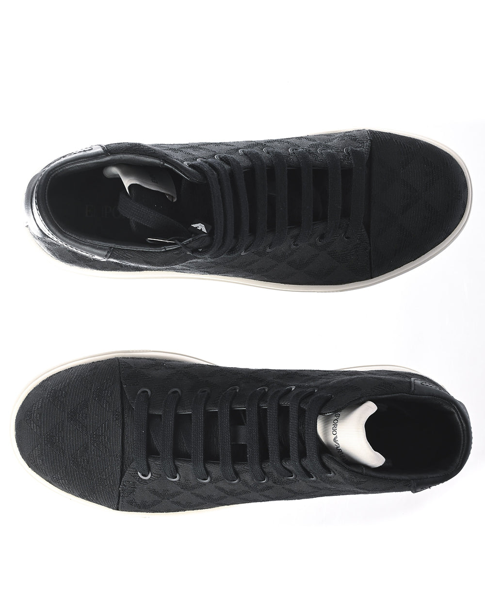 Sneakers Emporio Armani Cotone e Poliestere - Nero 40,5 - mem39