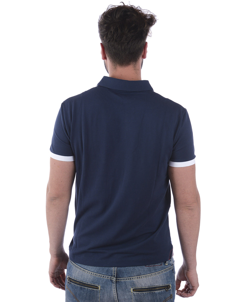 Polo Emporio Armani EA7 Blu/Rosso XL con Maniche Corte - mem39