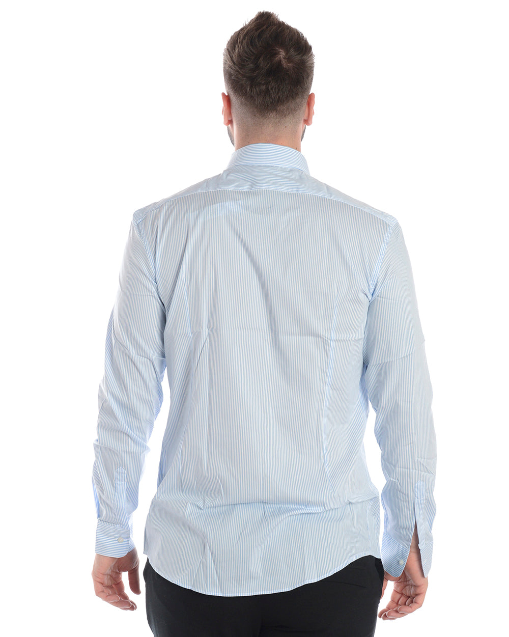 Camicia Daniele Alessandrini Blu Eleganza Classica - mem39