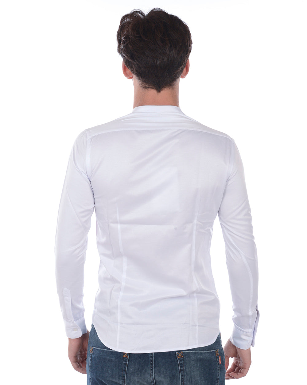 Camicia Daniele Alessandrini Bianca 44 Slim Fit - mem39