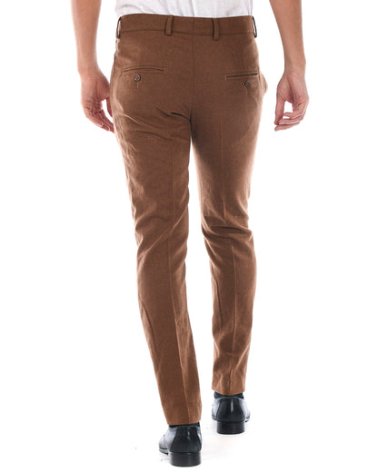 Pantaloni Daniele Alessandrini Cotone Marrone - mem39