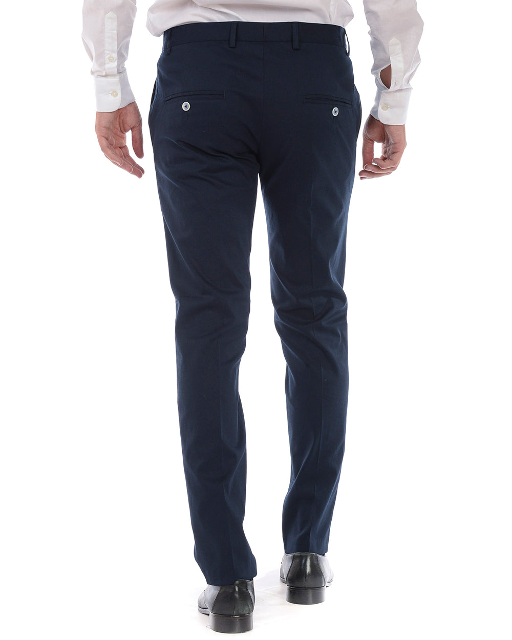 Pantaloni Blu Cotone ed Elastan - Daniele Alessandrini - mem39