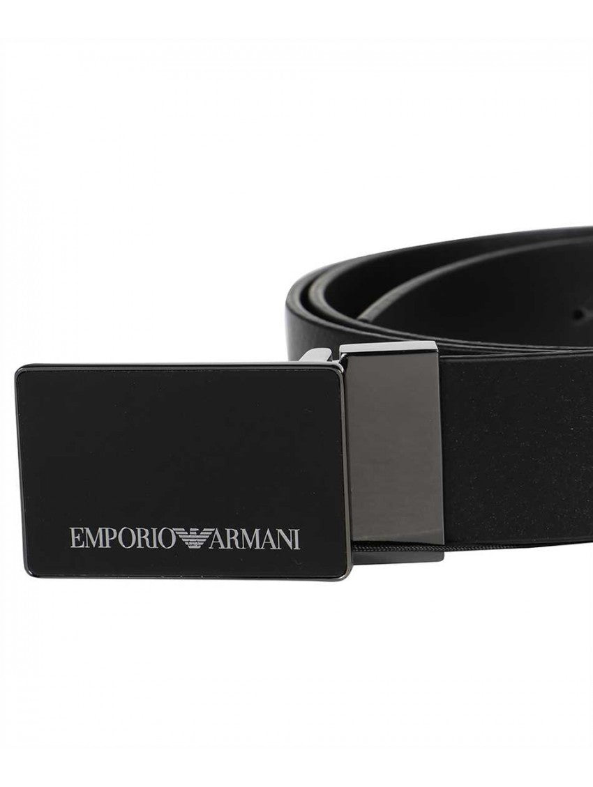 Cintura in Pelle Bovina Nera Emporio Armani - mem39