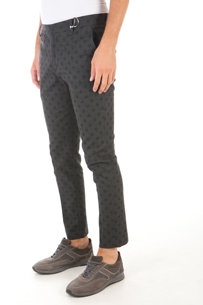 Pantaloni Daniele Alessandrini Nero Stretch - mem39