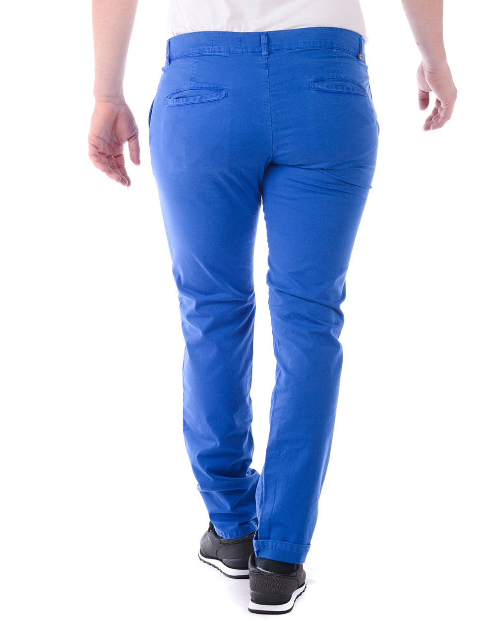 Pantaloni Blu Con Chiusura Zip e Bottone - Daniele Alessandrini - mem39