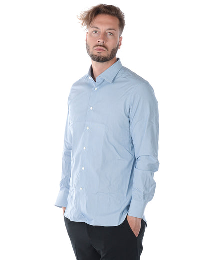 Camicia Zegna Cotone Azzurra 38 - mem39