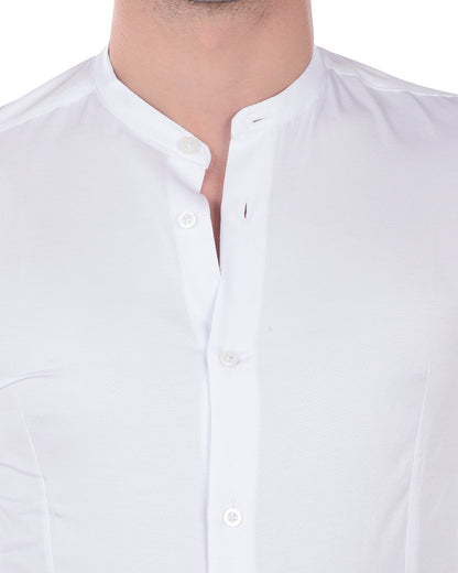 Camicia Daniele Alessandrini Bianca 44 Slim Fit - mem39