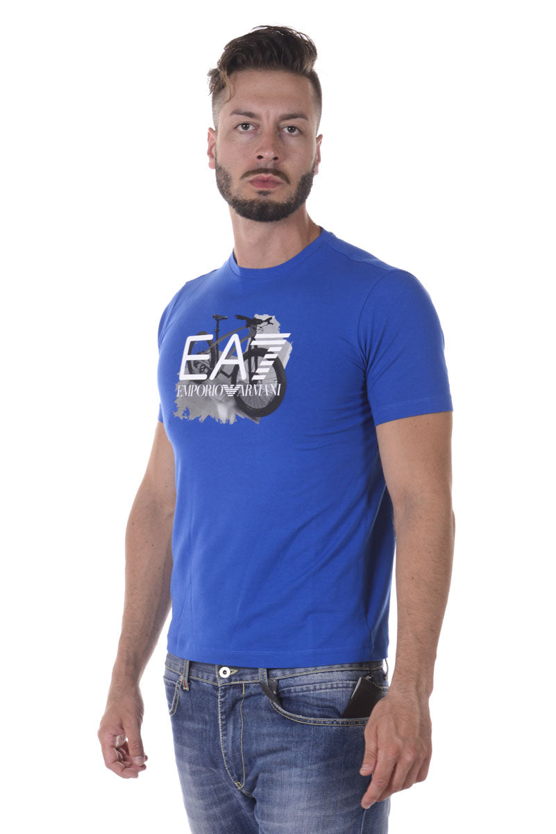 T-shirt Stampata Blu Emporio Armani EA7 - mem39