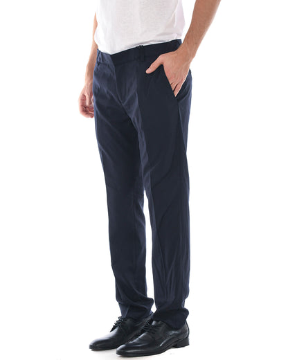 Pantaloni Daniele Alessandrini Blu Scuro Taglia 46 M - mem39