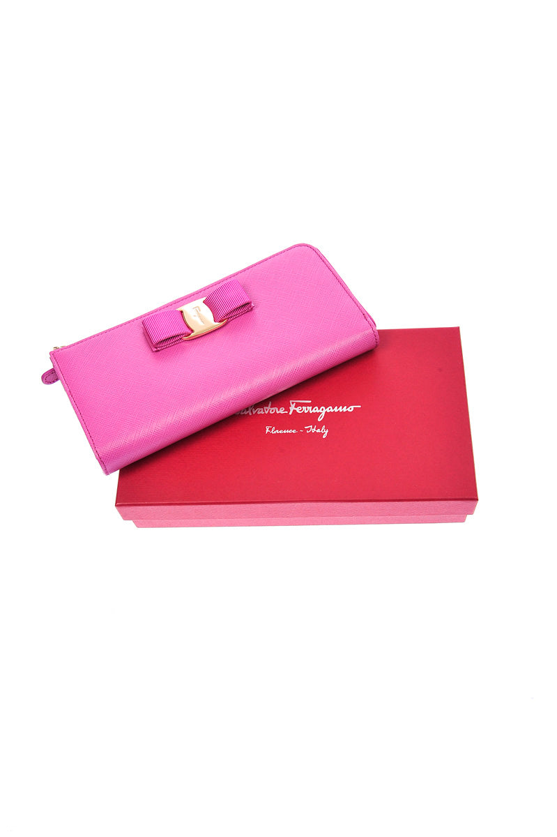 Portafoglio Salvatore Ferragamo Rosa Pelle - mem39