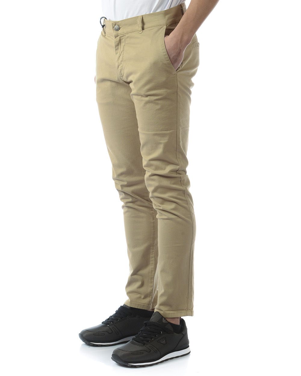 Pantaloni Beige Daniele Alessandrini Confort - mem39