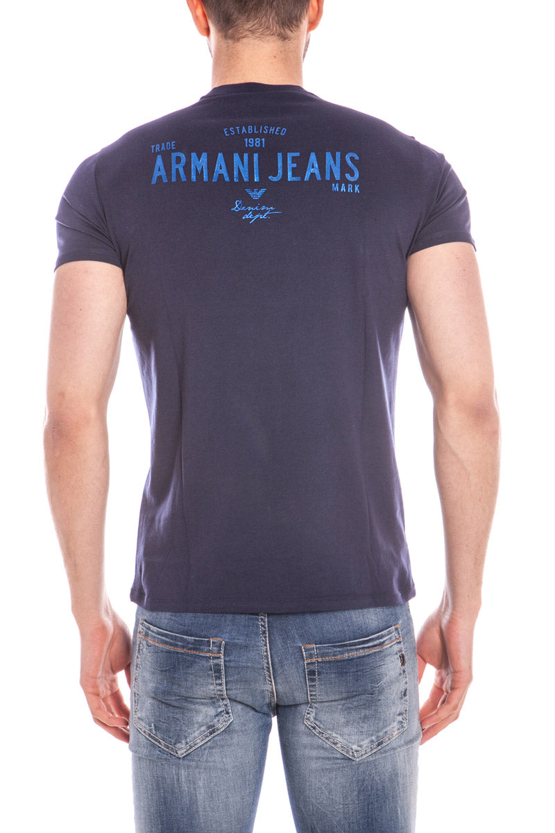 Maglietta Blu Scuro Armani Jeans AJ XL - mem39