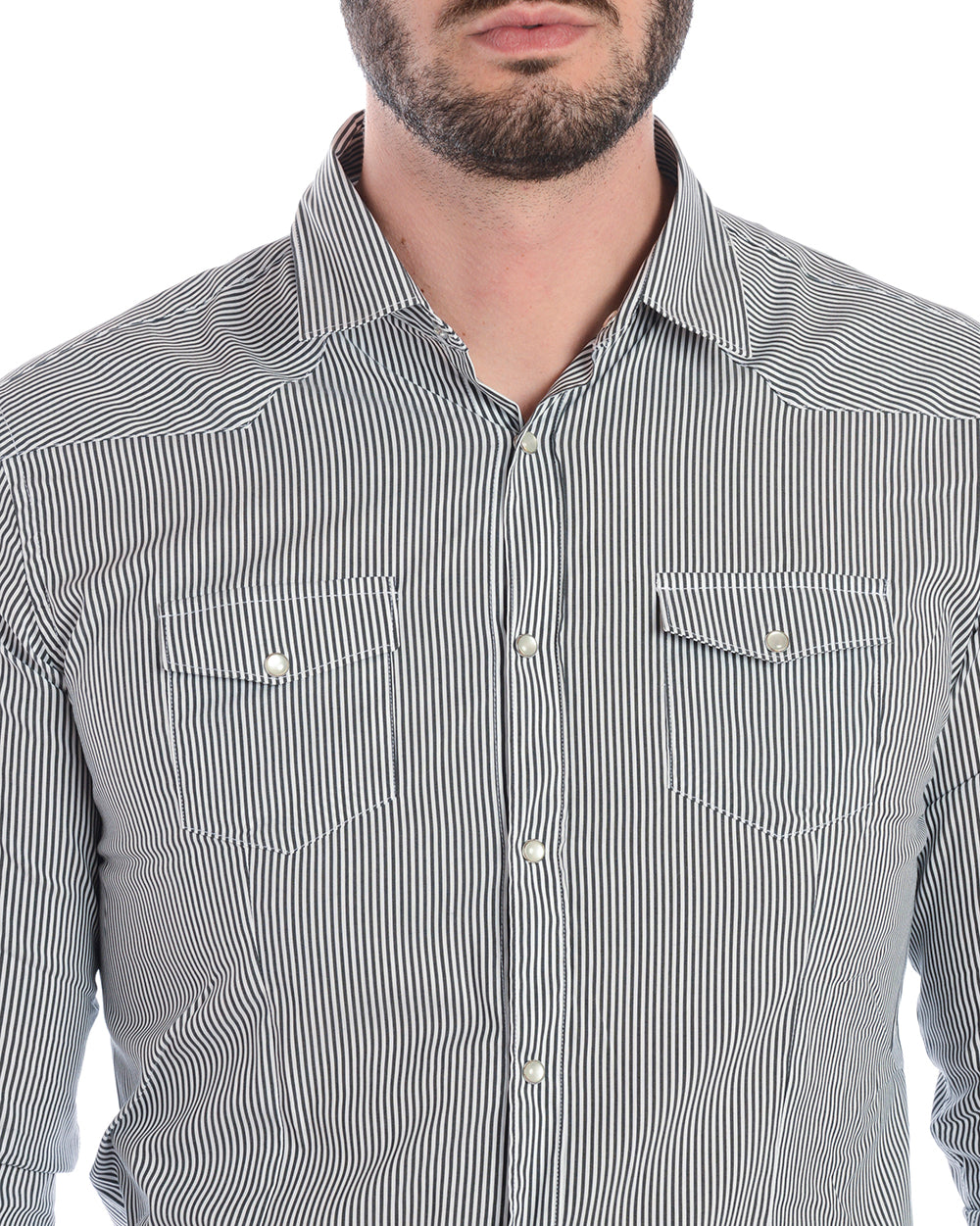 Camicia Daniele Alessandrini: Eleganza Nera - mem39