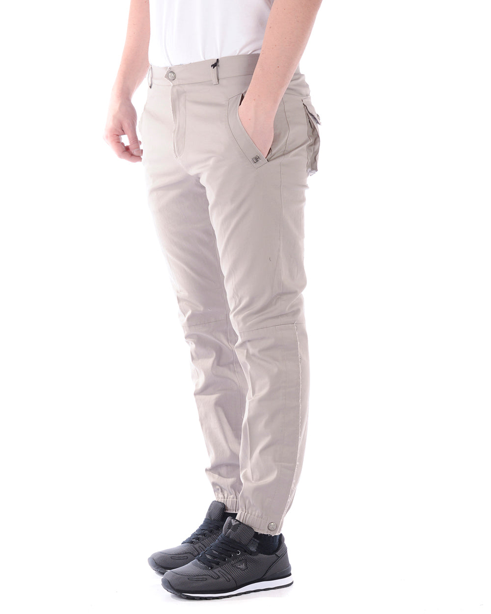 Pantaloni Beige Taglia 52 Daniele Alessandrini - mem39