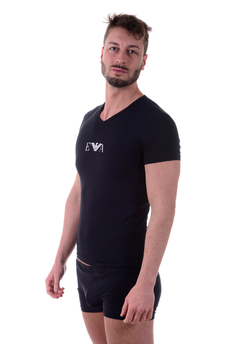 Maglietta Blu Stretch Emporio Armani - mem39