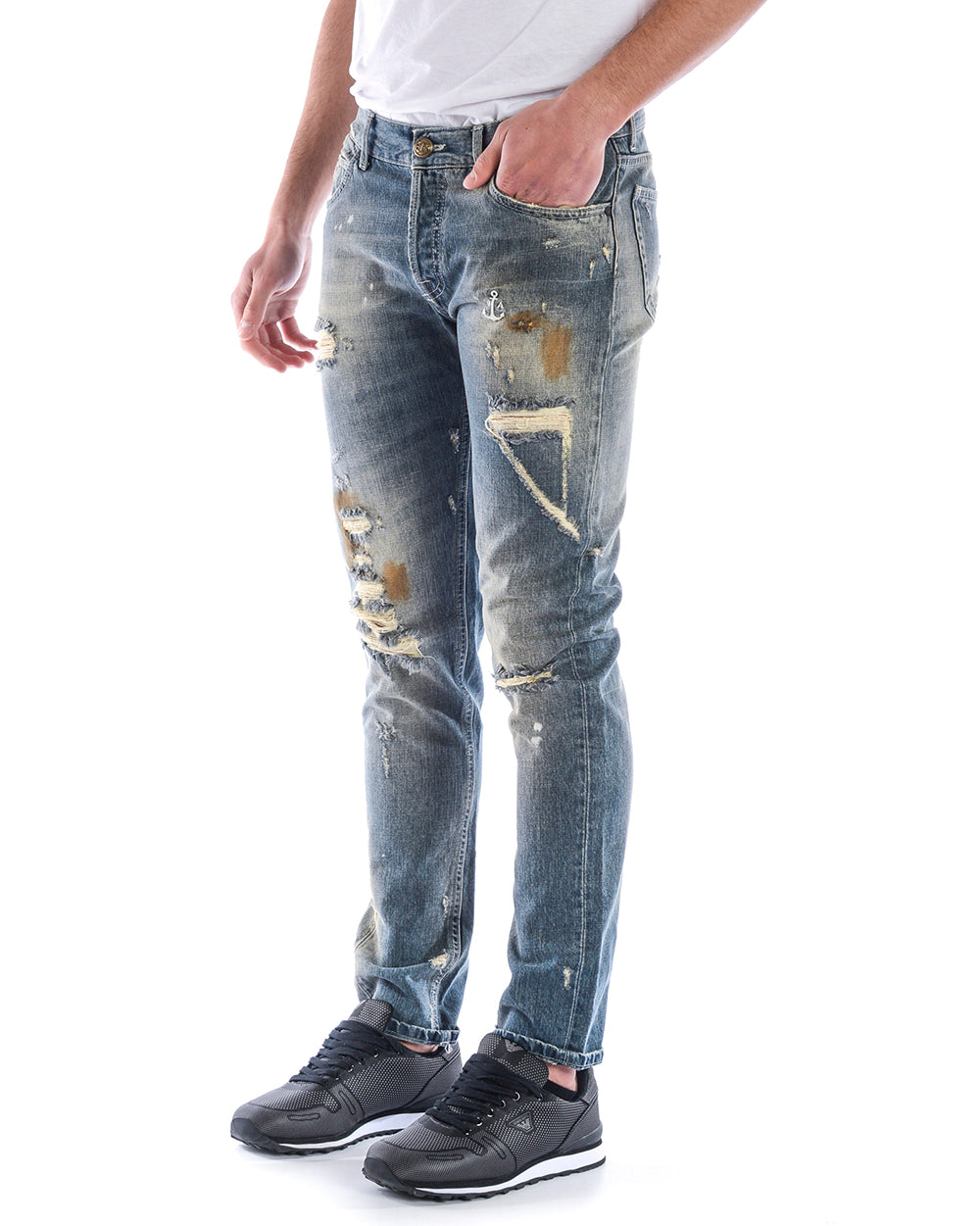 Jeans Daniele Alessandrini 31 Denim Scuro M - mem39