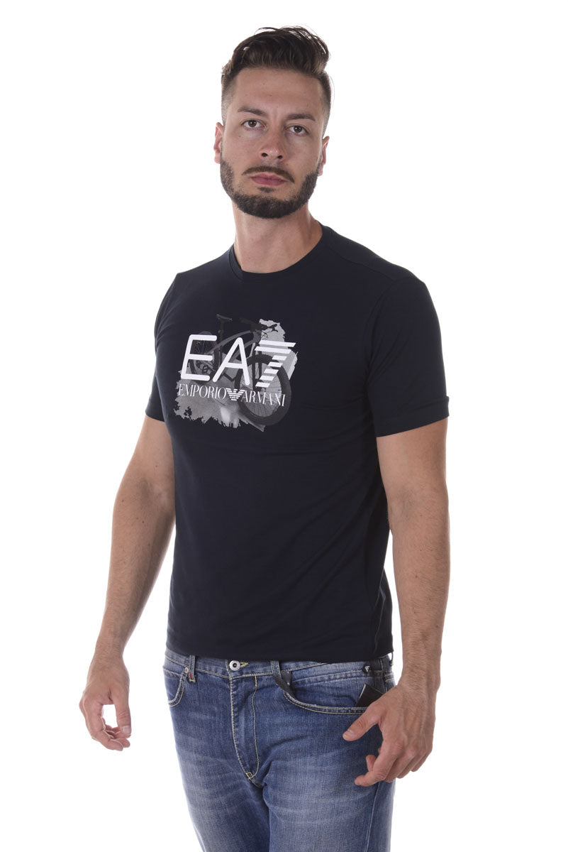 T-shirt Stampata Blu Emporio Armani EA7 - mem39