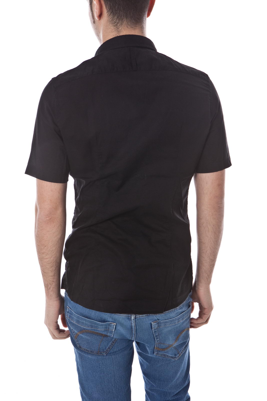 Camicia XL Daniele Alessandrini in Cotone Noir - mem39