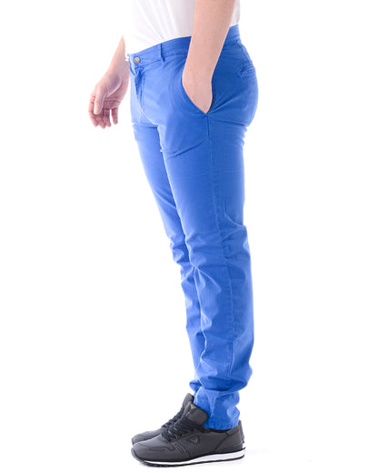 Pantaloni Blu Con Chiusura Zip e Bottone - Daniele Alessandrini - mem39