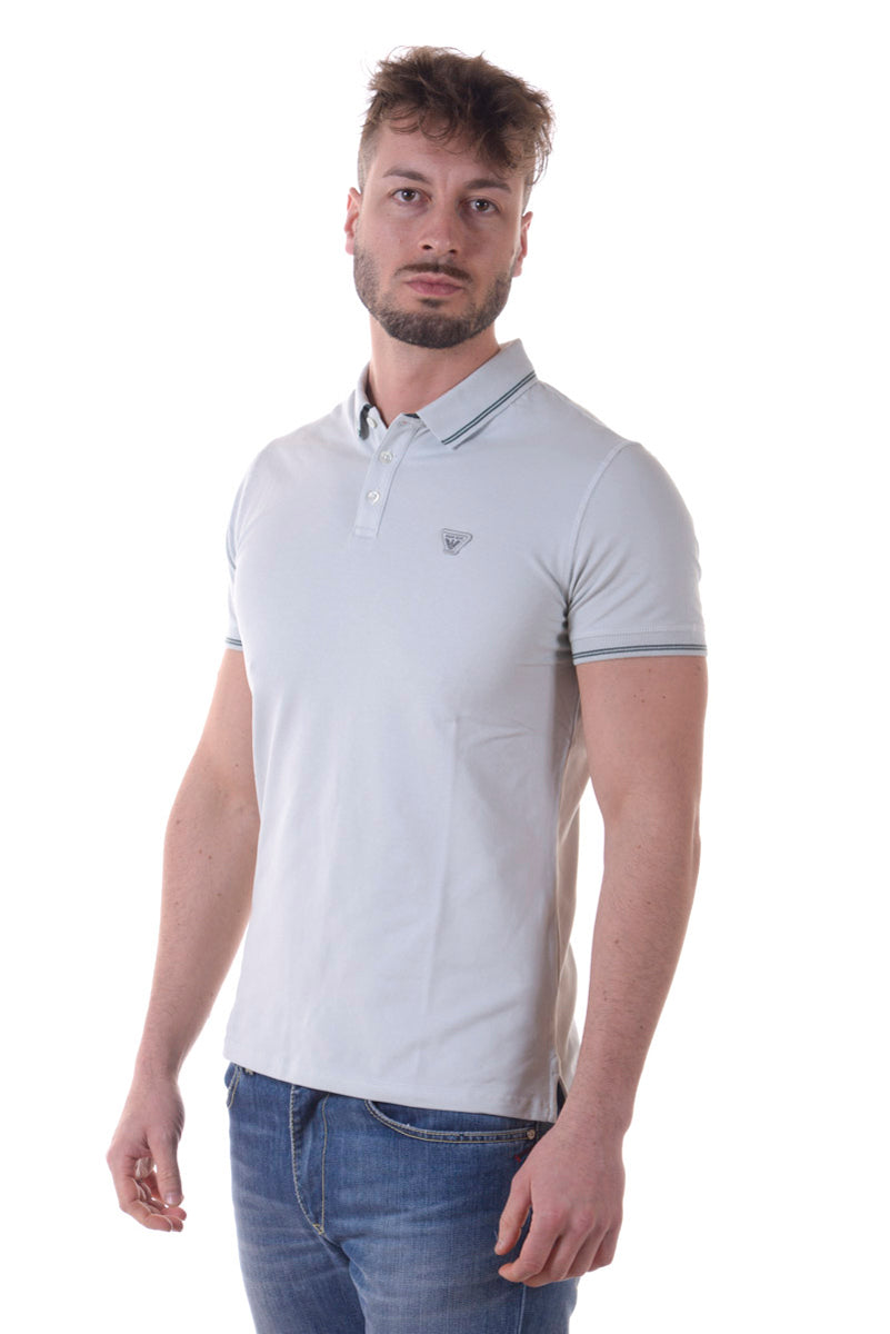 Polo Armani Jeans AJ Verde in Cotone con Maniche Corte - mem39