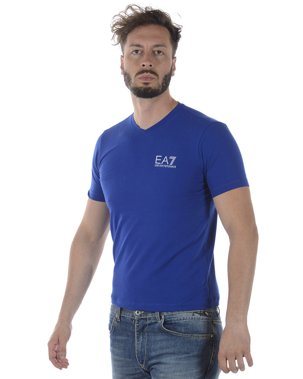 Polo Blu Chiaro EA7 Emporio Armani - mem39