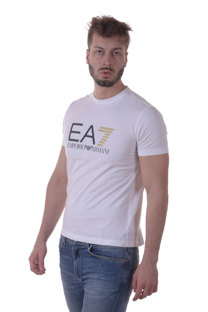 T-shirt Iconica Emporio Armani EA7 in Cotone Nero - mem39