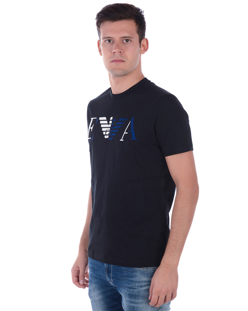 T-shirt Cotone Nero Emporio Armani - mem39