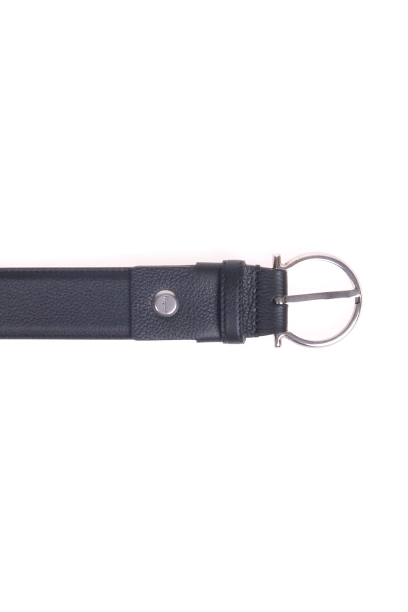 Cintura Salvatore Ferragamo in Pelle Nera - 110 cm - mem39