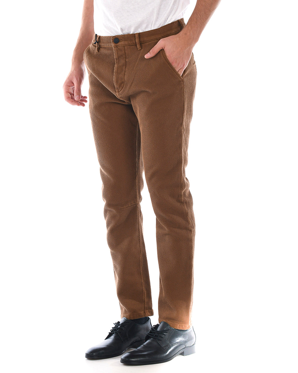 Pantaloni Blu Cotone ed Elastan Daniele Alessandrini - mem39