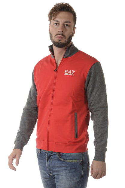 Felpa EA7 Nero con Zip - mem39