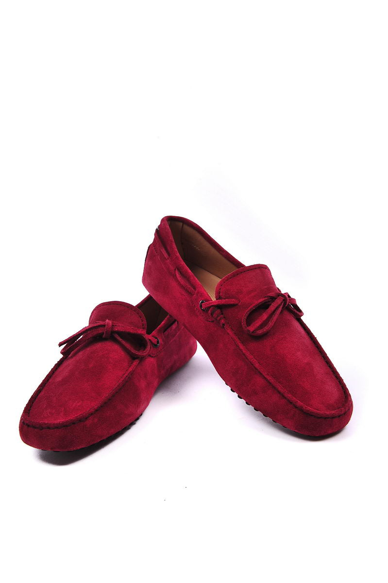 Mocassini Tod's Bordeaux in Pelle Scamosciata - mem39