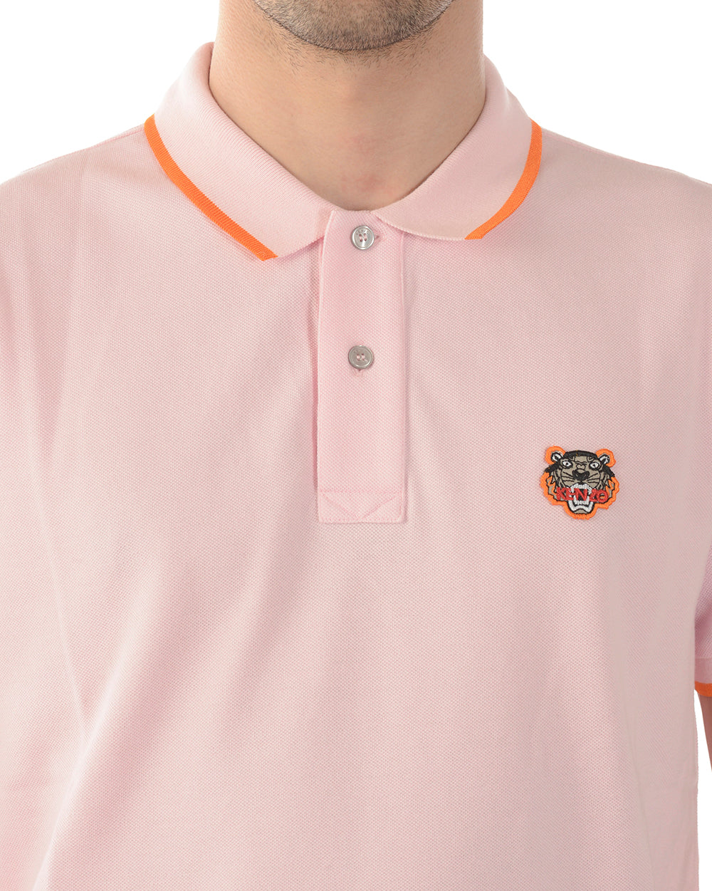 Polo Kenzo Rosa Arancione Ricamato XXXL - mem39