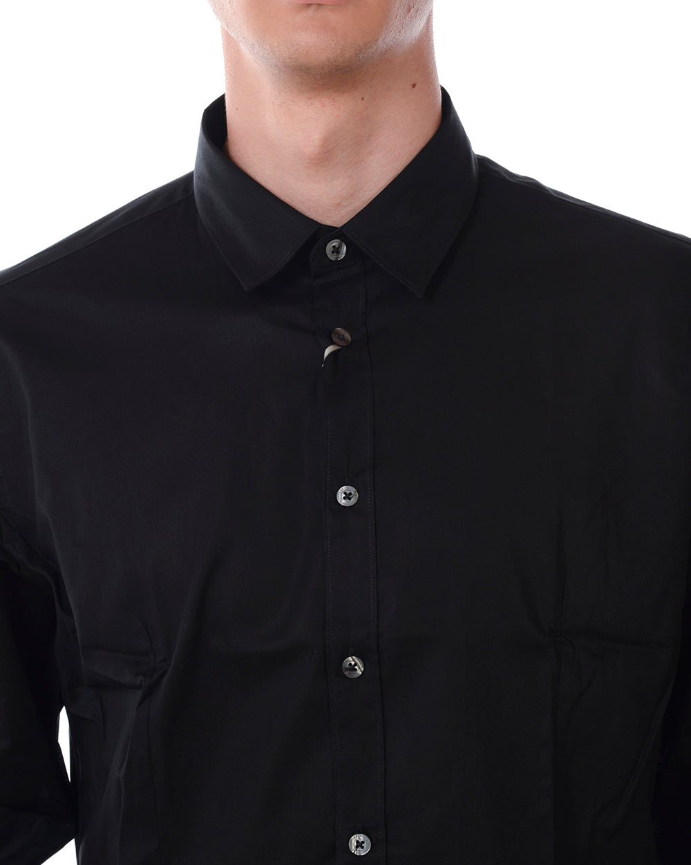 Camicia Daniele Alessandrini Nero - Eleganza e Stile - mem39