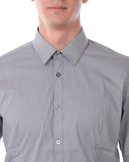 Camicia Grigia Elegante Daniele Alessandrini - mem39