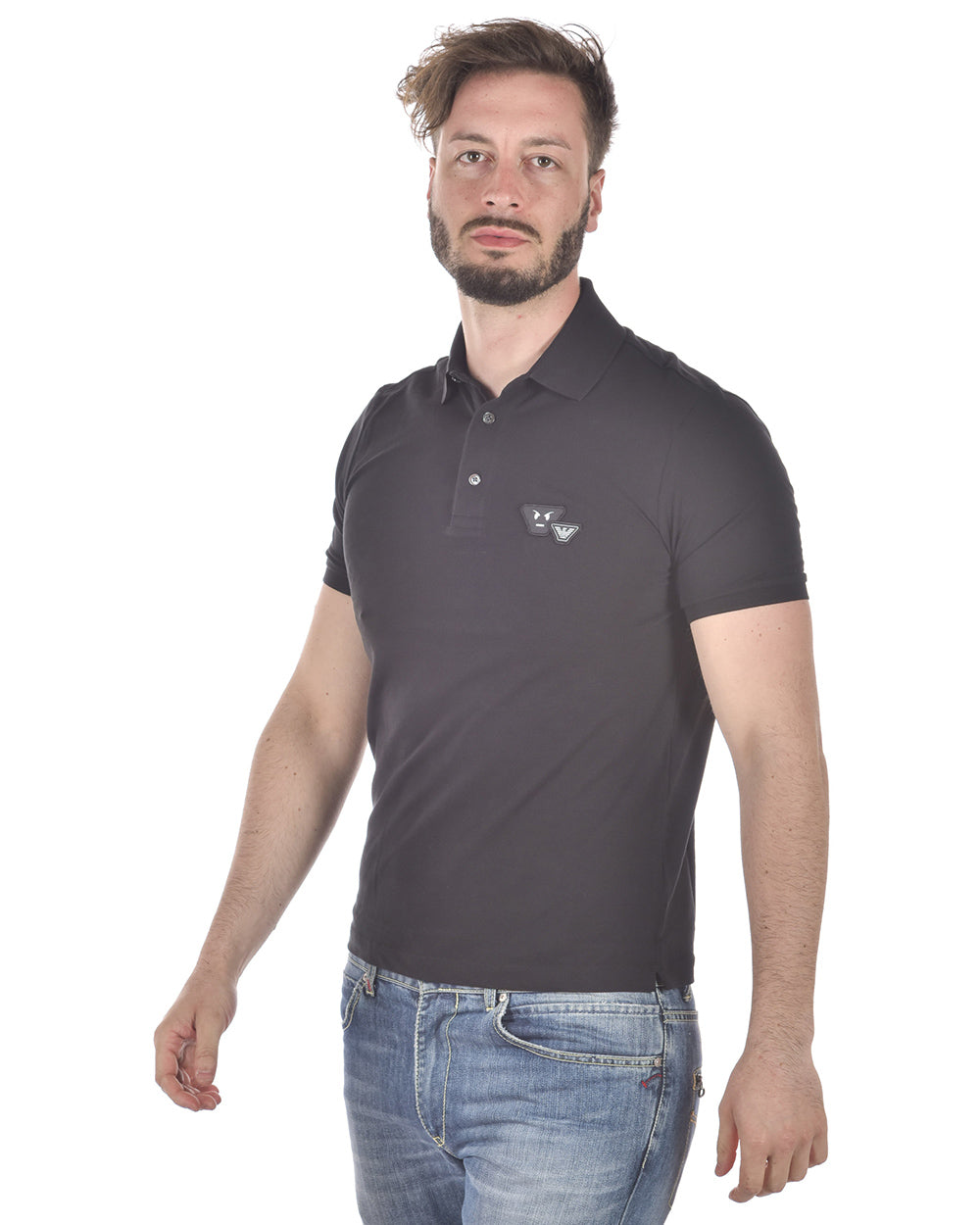 Polo Nero Emporio Armani - Cotone di Alta Qualità - mem39