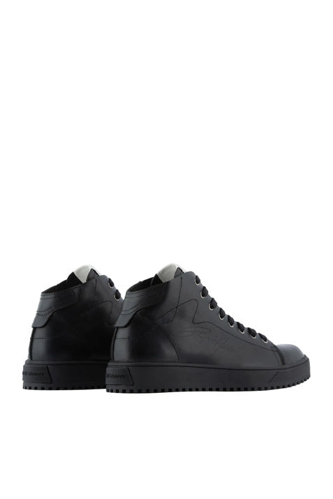 Sneakers Emporio Armani Pelle Nera - Taglia 40 - mem39