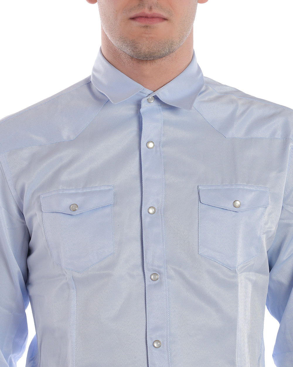 Camicia Celeste Daniele Alessandrini - mem39