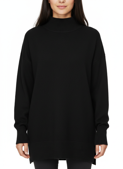 Vero Moda maglia dolcevita Gold in misto viscosa nero