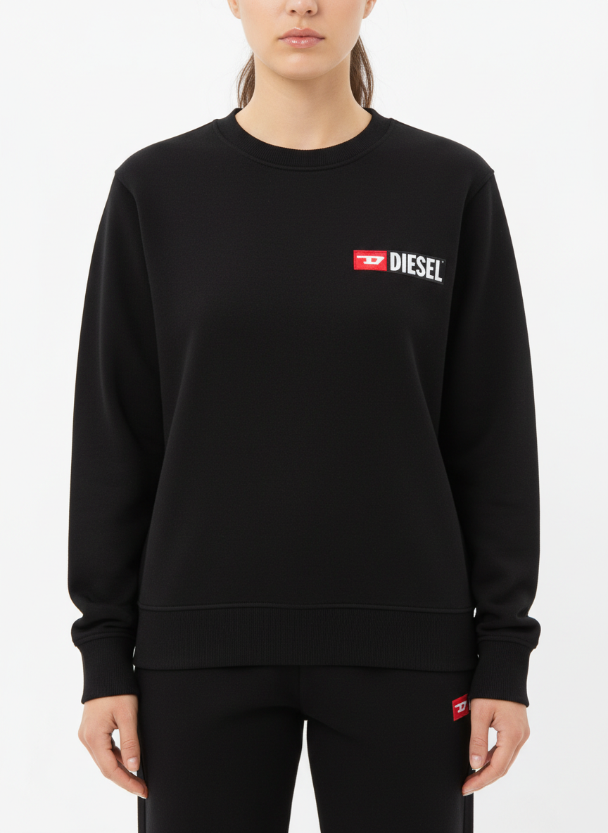 Diesel pigiama bambino in jersey nero