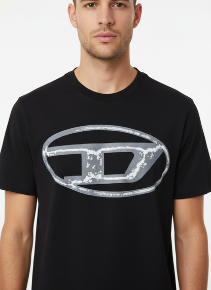 Diesel T-shirt manica corta con logo nero