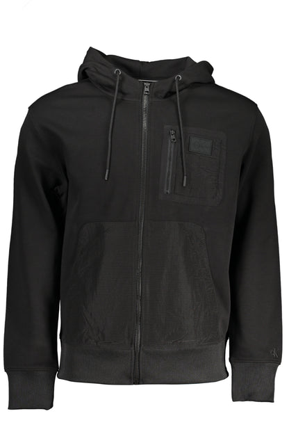 Calvin Klein Felpa Con Zip Uomo Nero"" - mem39