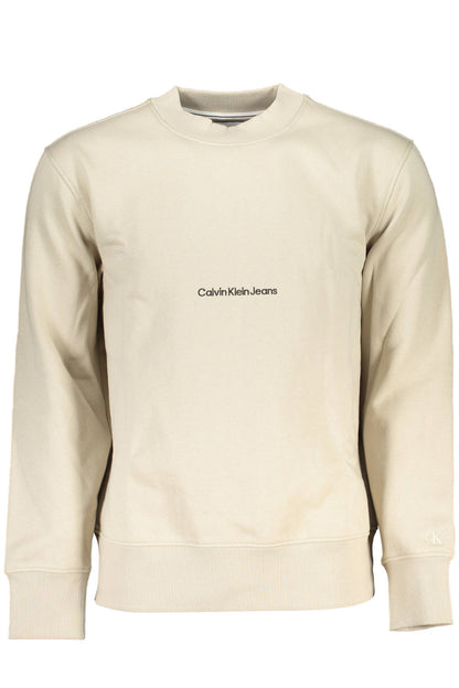 Calvin Klein Felpa Senza Zip Uomo Beige"" - mem39