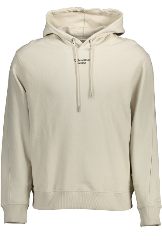 Calvin Klein Felpa Senza Zip Uomo Beige - mem39