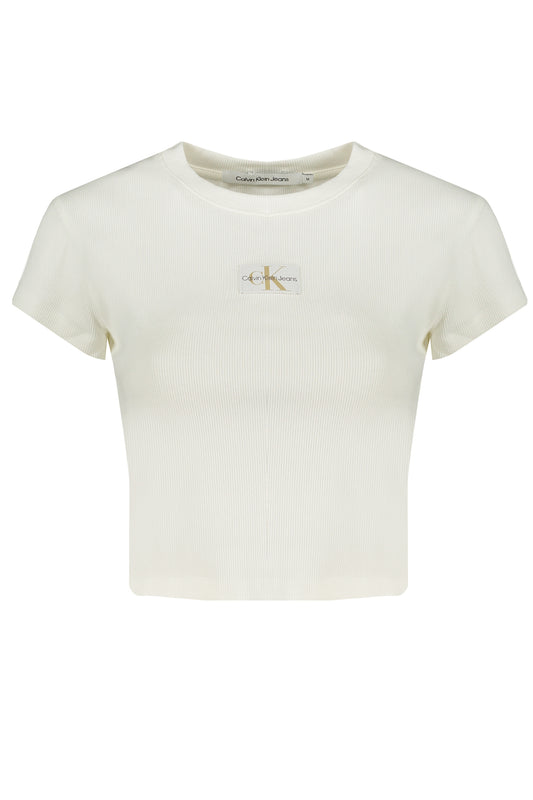 Calvin Klein T-Shirt Maniche Corte Donna Bianco"" - mem39