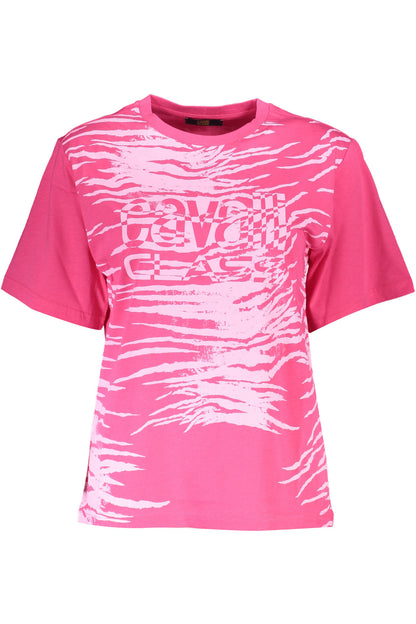 Cavalli Class T-Shirt Maniche Corte Donna Rosa - mem39